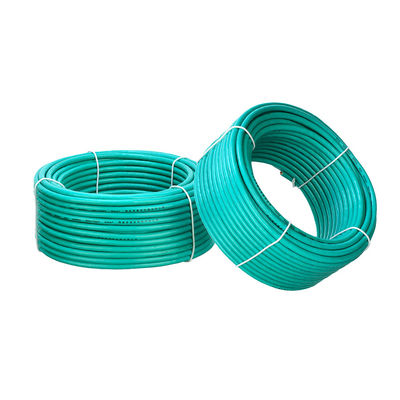 고립된 녹색 구리 전력 케이블과 PVC 재킷 유연 코어 단일 코어 와이어 1 * 6MM2