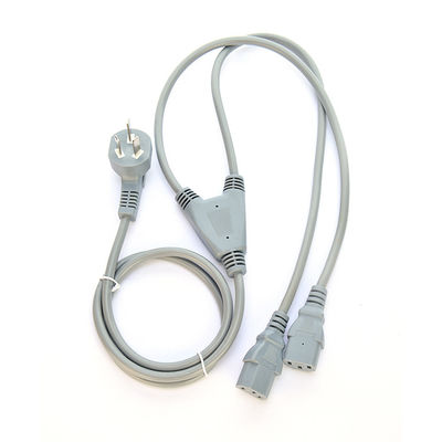 상용급 CCC 인증 컴퓨터 전원 케이블 Y 스플리터 3C 플러그와 2 차원 C13 플러그 소켓 16a 3pin