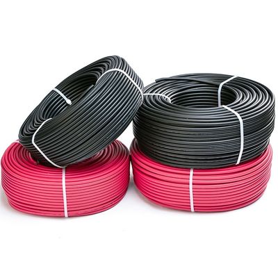 1x4mm2 XLPE 알로겐 없는 태양 전력 동전 전력 케이블 PV 패널 TUV 승인 5급 유연 캔 구리 길이 100M/1roll