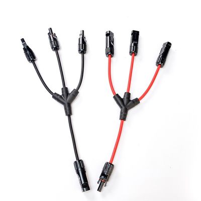 30A IP67 TUV 인증을 받은 태양 전지 패널 스트링 케이블 4-6mm2 12awg Pv Dc 태양 전지 커넥터 정상 섹션 1C X56/0.285MM