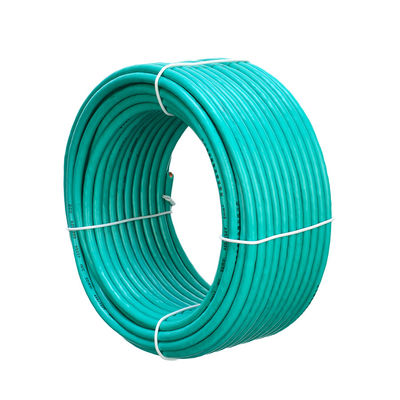 고립된 녹색 구리 전력 케이블과 PVC 재킷 유연 코어 단일 코어 와이어 1 * 6MM2