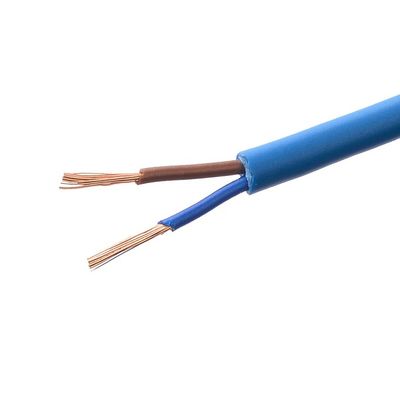 가정용 전기 기기용 블루 PVC 단열 RVV 2 코어 2X0.75mm2 전기 전력 케이블