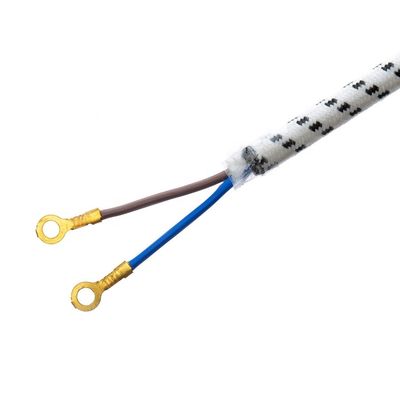 10A/250V PSE 2Pin 플러그 전원 케이블 4.8mm 터미널 흰색 SNI 장수 산소 없는 배열 된 구리