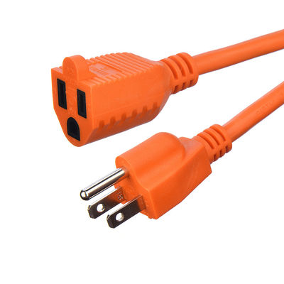 3 Pin 3X16Awg Orange American Standard ETL Heavy Duty Extension Cord for Electrical Kettle Conductor Bared stranded cooper