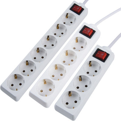 CE 인증 EU 확장 소켓 전원 스트립 3x1.5mm 케이블과 스위치 와이파이 표준 EU 1 미터 케이블과 스위치가 없습니다