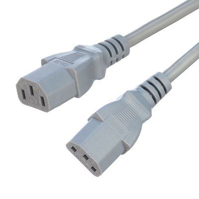 상용급 CCC 인증 컴퓨터 전원 케이블 Y 스플리터 3C 플러그와 2 차원 C13 플러그 소켓 16a 3pin