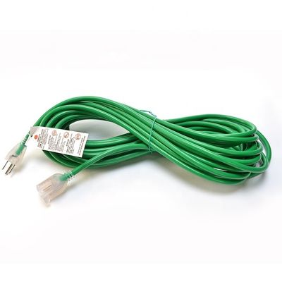 North American ETL 3 Pin Heavy Duty Extension Cord 25 ft with Light Plug and End Length 25FT Rated Current 15A
