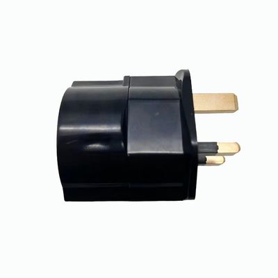 General-Purpose Adapter UK 3 Pin Plug with Fuse to EU Socket 2pin and Earth Contact CE Certified
