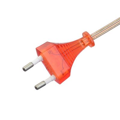 상업용 직선 2.5A 2 핀 플러그 전원 케이블 IEC60320 C7 커넥터 VDE 전원 케이블과 함께 블랙 케일 플러그
