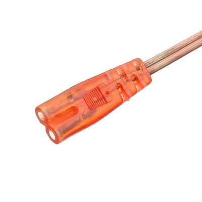 상업용 직선 2.5A 2 핀 플러그 전원 케이블 IEC60320 C7 커넥터 VDE 전원 케이블과 함께 블랙 케일 플러그