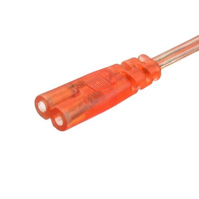 상업용 직선 2.5A 2 핀 플러그 전원 케이블 IEC60320 C7 커넥터 VDE 전원 케이블과 함께 블랙 케일 플러그