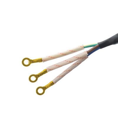 전기 철 전원 공급 다채색 면 엮은 케이블 100m 롤과 VDE 승인 플러그 및 PVC / 고무 단열