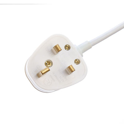 EU 표준 전원 스트립 4 개의 소재로 장전 보호 스위치 USB A 출력 포트 H05VV-F 3x1.25MM2 케이블 및 영국 3 핀 플러그