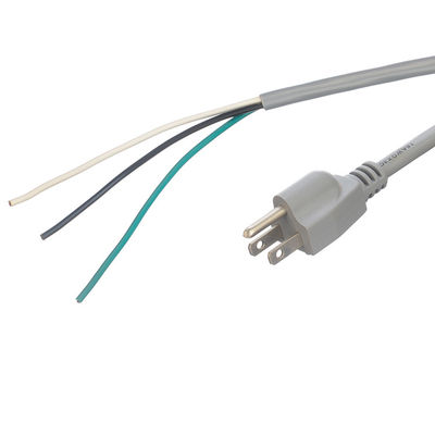 노트북용 상용 ETL 전원 케이블 14 AWG 오픈 엔딩 15A NEMA-15P 3단계 플러그 확장 케이블 유니버설 소켓 브랜드 전원 케이블
