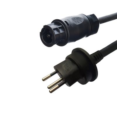 S 인증 된 스위스 방수 플러그 IP55 AC 전원 케이블과 Betteri BC01 IP68 인증 표준 DIN VDE 0620/EN 50075 1990