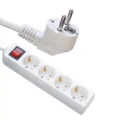 250V 연장 케이블 유니버설 소켓 3M 5M 케이블 4홀 전원 스트립 3x4 전원 케이블 16A 여러 소매점 및 장치