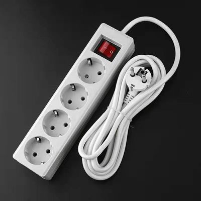 250V 연장 케이블 유니버설 소켓 3M 5M 케이블 4홀 전원 스트립 3x4 전원 케이블 16A 여러 소매점 및 장치
