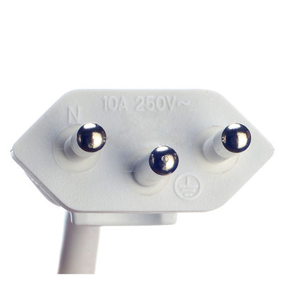 사용자 정의 브라질 10A/250V 3 핀 플러그 3x0.75MM2 PS4 소금 램프 전원 케이블 DIN VDE 0620/EN 50075 1990에 의해 인증