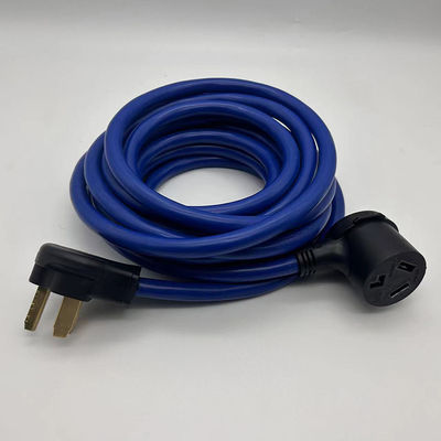 블루 헤비 듀티 110V 네마 3 핀 10-50P 플러그 STJW 3/14 3/12 3/10 AWG 10-50R 확장 케이블