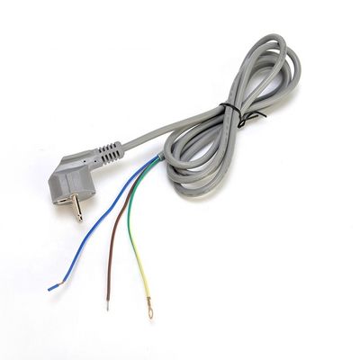 16A 플러그 VDE H05vv-f 3g1.0mm2 와이어 오픈 엔딩으로 벗겨진 사용자 정의 AC 컴퓨터 전원 유로 코드 최고의 환영 패션