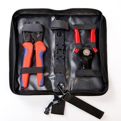 태양광 시스템 도구 적합 케이블 사각형 범위 2.5MM2 / 4MM2 / 6MM2 PV 케이블 PV004 커넥터에 대한 도구 키트