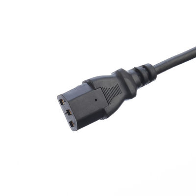 검은색/자격화 된 AC 플러그 IEC60320 C13 C5 3 핀 전원 코드로 영국 BS 표준 10A-16A 등급 전류 공급 전력 케이블