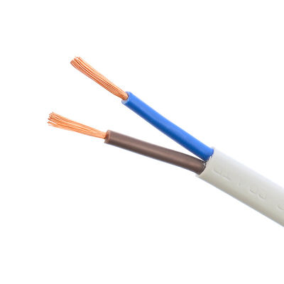 2 코어 2x0.5mm2 VDE H03VVH2-F PVC 재킷 저전압 전력 케이블 집 단열 산소 없는 구리 와이어 난방