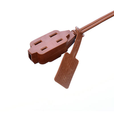 18AWG ETL 패러렐 와이어 AC 전원 전선 스위치 및 소켓 확장 전선 브라운 ETL 표준 PVC 재킷 USA 2 프롱