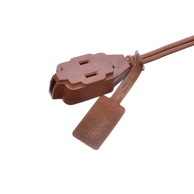 18AWG ETL 패러렐 와이어 AC 전원 전선 스위치 및 소켓 확장 전선 브라운 ETL 표준 PVC 재킷 USA 2 프롱