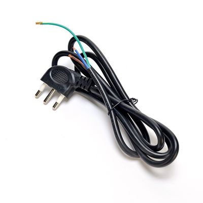 16A IEC 60320 C13 클로버 커넥터 블랙 이탈리아 표준 H05VV-F 3x0.75MM2 연장 케이블 가이드 표준 가이드