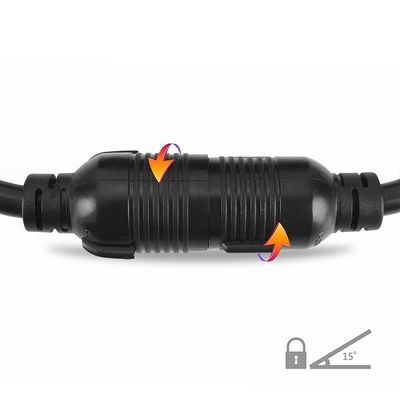 30Amp 3750 와트 25 피트 중량 NEMA L6-30P/6-30R 3 톱니 10 가이즈 발전기 잠금 연장 케이블 와이어 조직기