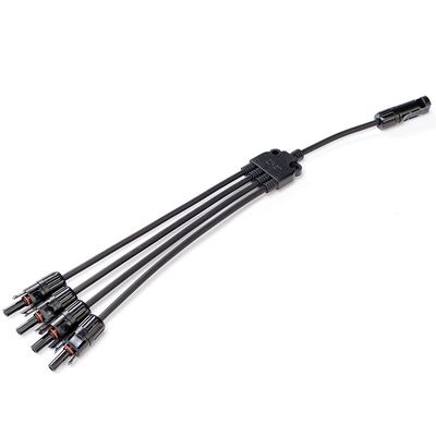 Normal Sections 1C X56/0.285MM PV Cable Extension Y Divider 4 to 1 PV004 Male and Female Connectors 40 Sets/Carton