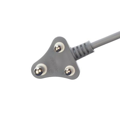 450v H05VV-F 3X0.75MM2 3 Phase Plug Power Cable for South Africa SABS Grey Oxygen Free Bared Stranded Copper