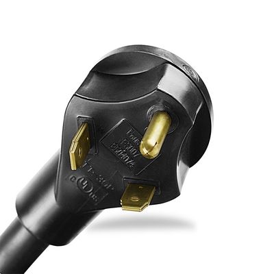 30Amp 중량 RV 확장 케이블 10 AWG ETL 50ft TT-30P에서 TT-30R로 나열된 LED 표시기와 쉬운 해제 디자인