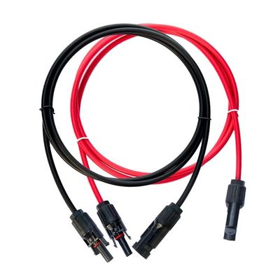 XLPO 단열 3M DC 태양 확장 케이블 1X4mm2 PV004 남성 및 여성 PV 지부 커넥터 40 P 구리 전도기