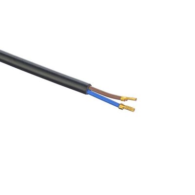 Oxygen Free Bared Stranded Copper Conductor Material 2.5A Brazil 2 Round Pin Plug Power Cords for Household Appliances