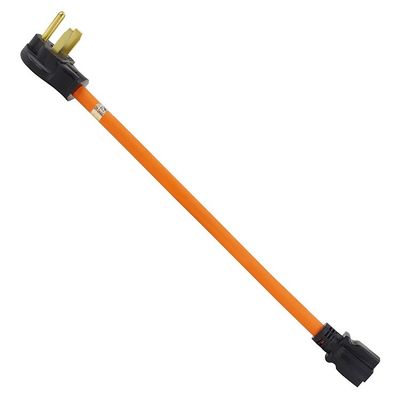 1FT NEMA 6-50P to 6-20R Welder Adapter Cord for Electric Vehicle Charging 20 Amp 250V SJTW 12AWG*3C RV Extension Cable