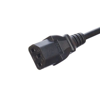 125V AC 전원 케이블 식기세척기 냉동기 220V 확장 ETL 승인 미국 NEMA 5-15P에서 IEC C13 스트립 끝 18AWG 220V