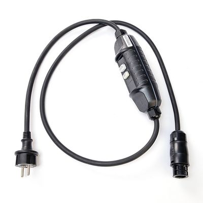 16A Straight Schuko H07RN-F Rubber Sheath Middle Swithed Leakage Protection and End With Betteri BC01 Connector Power Cord
