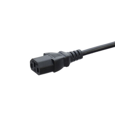 125V AC 전원 케이블 식기세척기 냉동기 220V 확장 ETL 승인 미국 NEMA 5-15P에서 IEC C13 스트립 끝 18AWG 220V