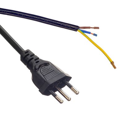 산소 없는 비열된 구리 선도자 16A/250V VDE H05VV-F EU 플러그 전원 코드로 된 PVC 케이블