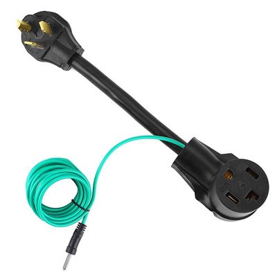 1 출구 1FT NEMA 10-30P ~ 14-30R 건조기 어댑터 30A 250V SJTW 10AWG 3C 3 Prong ~ 4 Prong 건조기 플러그 어댑터