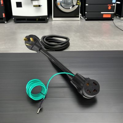 1 출구 1FT NEMA 10-30P ~ 14-30R 건조기 어댑터 30A 250V SJTW 10AWG 3C 3 Prong ~ 4 Prong 건조기 플러그 어댑터