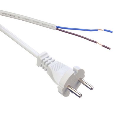 Top Rated SNI Standard 10A 2 Pin Prong H05vvh2 f 2x0.75mm2 AC Power Cable for Your Home Kitchen Appliances