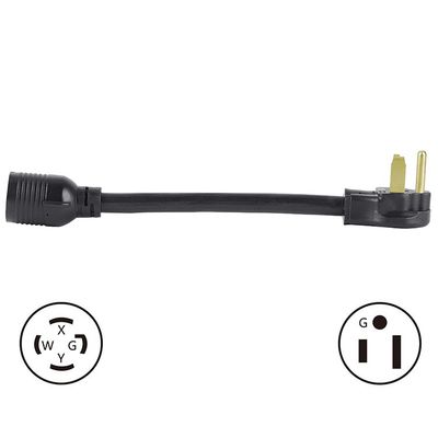 20A 등급 전류 NEMA 14-30P ~ 10-50R 30 Amp 남성 플러그 ~ 50 Amp 여성 수납 장치 어댑터
