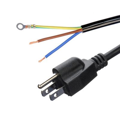 맞춤형 ETL 3 톱 미국 전원 코드 ETL1ft 평면 머리 확장 코드 PVC 재킷 3X16AWG 7a 125v 2 톱 그림 8