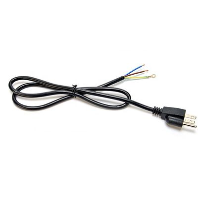 맞춤형 ETL 3 톱 미국 전원 코드 ETL1ft 평면 머리 확장 코드 PVC 재킷 3X16AWG 7a 125v 2 톱 그림 8