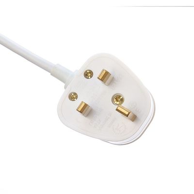 PVC Jacket Material Open Ended Rewireable 3 Prong AC Power Cable for Laptops Extension Lead UK Customizable 1.5M Length