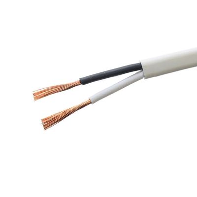 300/300V 등급 VDE 승인 2 코어 2x16/0.2mm H03VVH2-F 산소 없는 구리 슬림 플렉서블 전원 케이블 LED 평면 케이블
