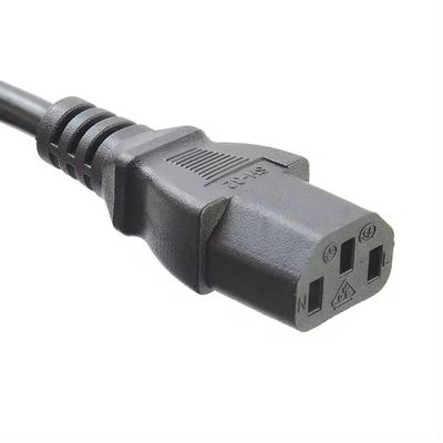 VDE 인증 EU 플러그 표준 Cee7/7 유로 전원 케이블 1.5mm와 C13 내구성 컴퓨터에 적합